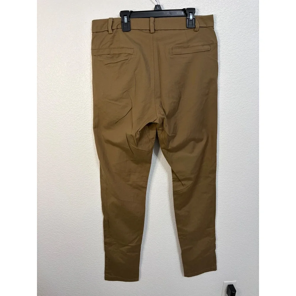 Lululemon Commission Slim Fit Pant Brown 32 Tall Mens Technical Chino Trousers
